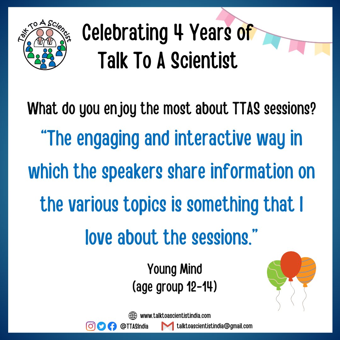 'What do you enjoy the most about TTAS sessions?' ⬇️