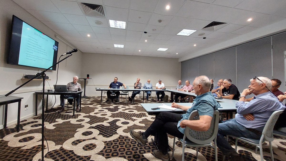 pfwaus's tweet photo. Getting Started in Variable Star Observing - discussion panel underway at #NACAA conference being held at #ParkesNSW #NewSouthWales #Australia
#astronomy https://t.co/mme5kuOQhk
