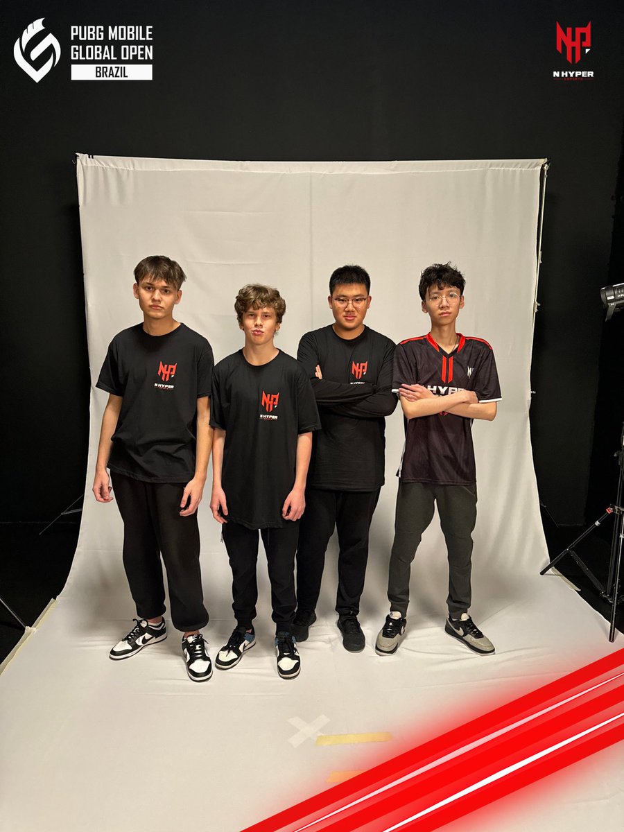 The team wrapping up for media day in Brazil 🇧🇷 for #PMGO. We can’t wait for the competition to heat up! #PUBGMESPORTS #RunItHyper ♥️