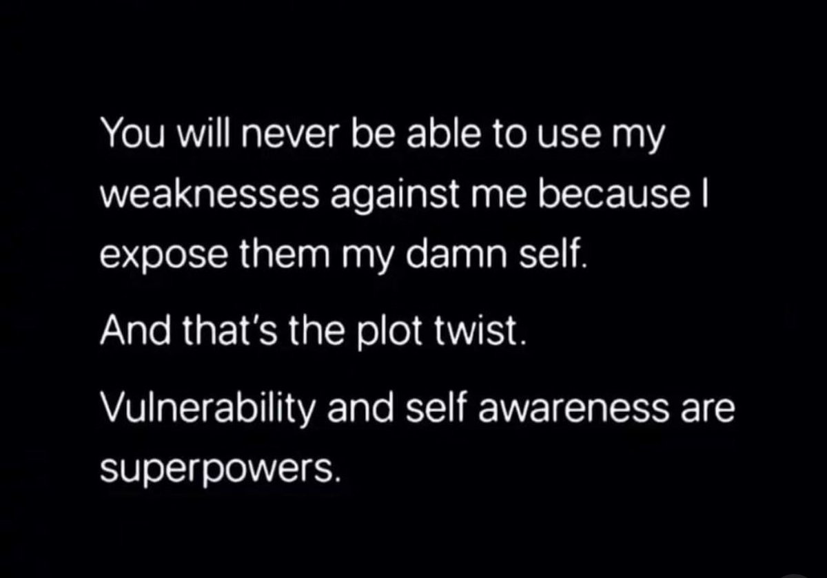 Behold the (very scary) inner work + self-disclosure flex 💪🏼❤️‍🔥 ‼️ 💯 obliterates #shame no matter how enormous the #trauma nor unhealthy (embarrassing  / humiliating) #dysfunctional #copingmechanisms and #failed attempts to change. Wishing all deep #healing today! #PTSD #CPTSD