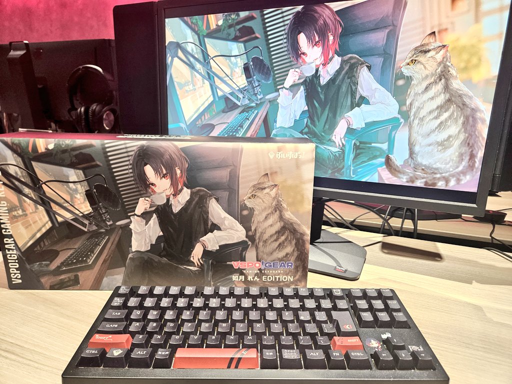 VSPO! GEAR ゲーミングキーボード ぶいすぽ 如月れん キーボード