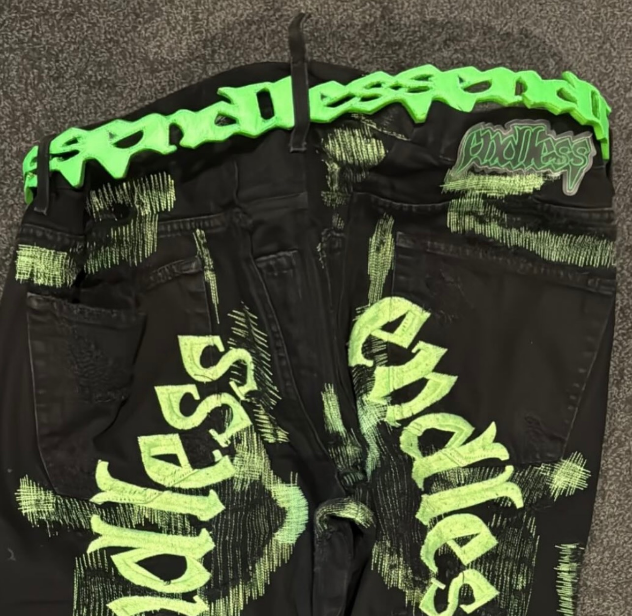 ENDLESS DENIM やってのけ NEON GREEN