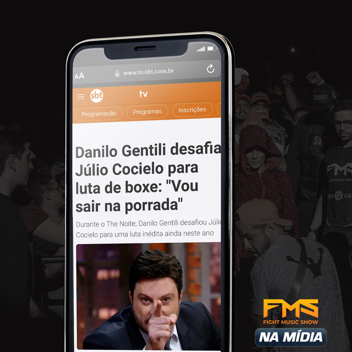 FightMusicShow's tweet photo. Danilo Gentili desafia Júlio Cocielo para luta de boxe: “Vou sair na porrada”
.
.
🔗 Link: https://t.co/HoUiJkbaZh
➡️ Fonte: @SBTonline
#FMS #Fightmusicshow #aporradavaicantar #DaniloGentili #Cocielo https://t.co/CYx3KJjwyi