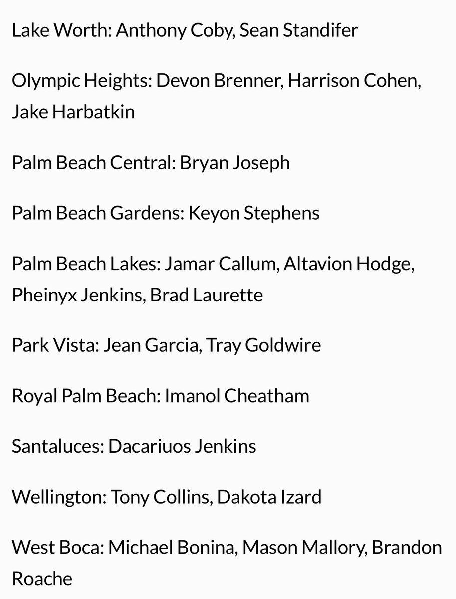 Congratulations to @elyjahfreeman_ and @ReginaldReinha5 for being named to Sun Sentinel First Team All-Area. Congrats to @ToneycollinsJr1 and @DakotaIzard on being Sun Sentinel All-Area Honorable Mention. #wellyfam #kaizen