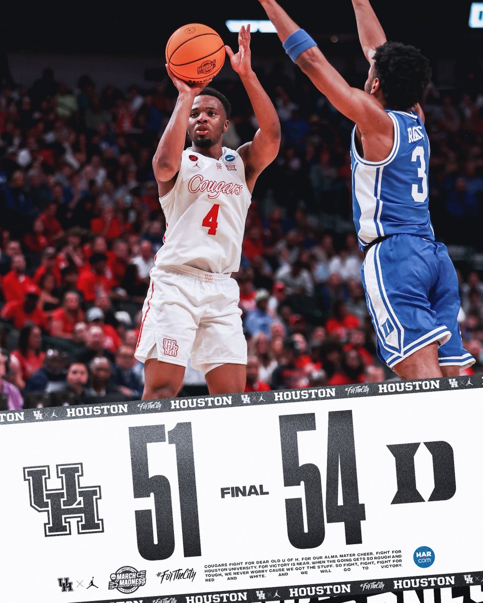 FINAL presented by @HARMembers A team of which @UHouston can forever be proud @LjCryer | 15 pts | 3 rebs | 1 asts @JwanRoberts13 | 13 pts | 8 rebs | 1 asts @theJayfrancis10 | 7 pts | 8 rebs #ForTheCity x #GoCoogs