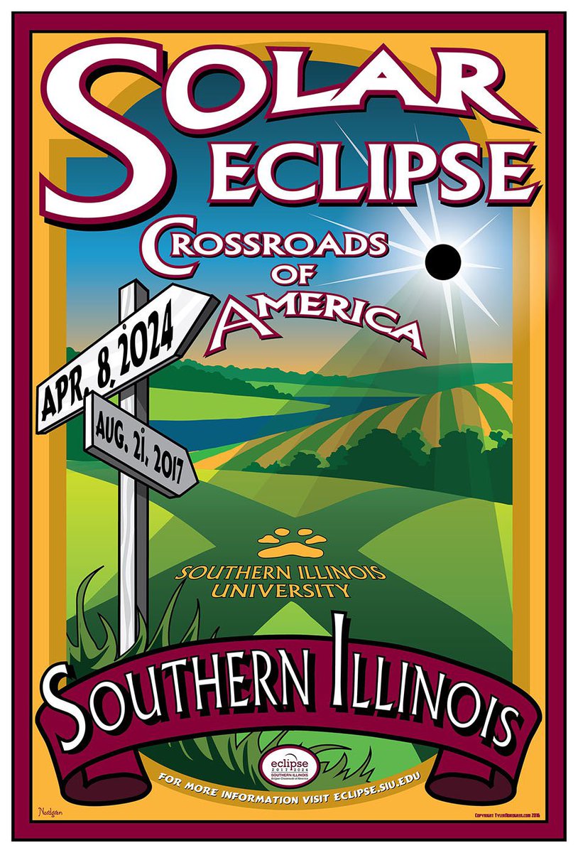 Nine days to the eclipse and we’re all obsessing over the long-range weather forecast even though it’s pretty meaningless until three days out. Nevertheless, here are the next three of 43 posters I created. #Eclipse2024 SpaceArtTravelBureau.com