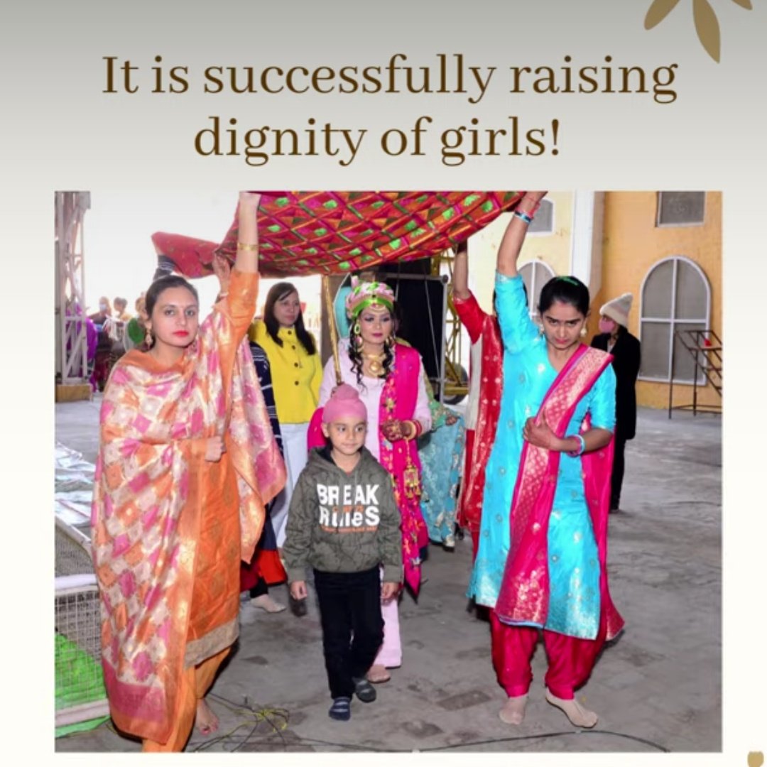 Saint Ram Rahim Ji introduced initiative #KulKaCrown now even a single girl child or daughter can take her lineage forward &amp; support her family in this society &amp; world. Many come forward to support this initiative of DSS &amp; now are living a happy life along with their families.