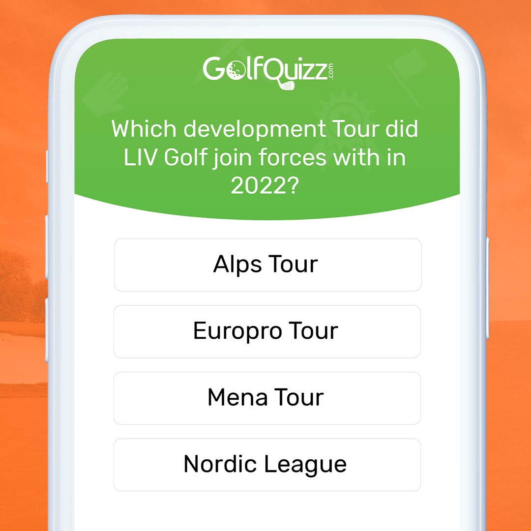 Some LIV Golf trivia…. It seems to be hanging around, even if we’re still uncertain of what’s going to happen with the top end of the golfing 🌍