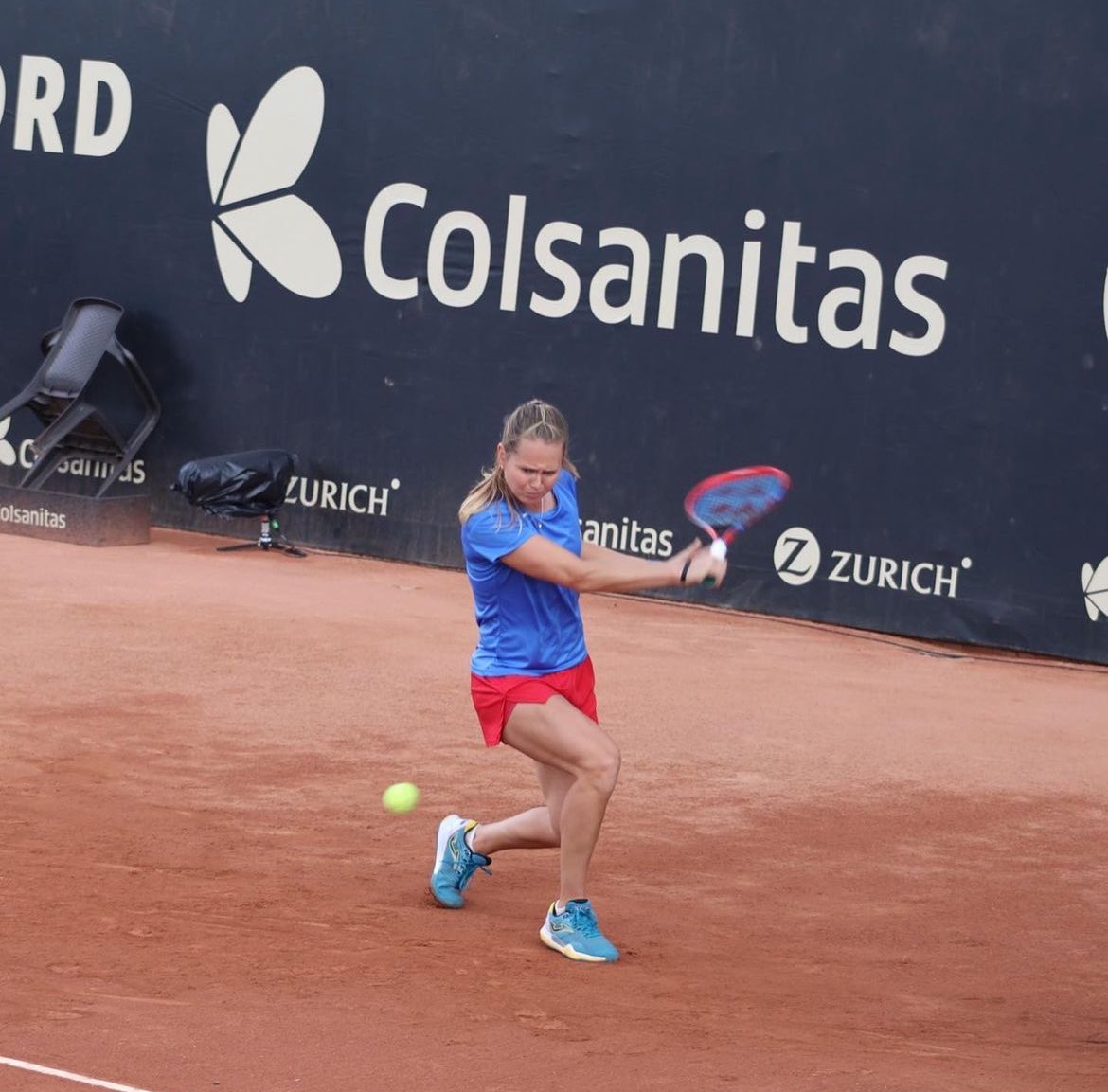 First feelings on clay again @CopaColsanitas_ 🤩🤞🏼🚀 Photo: matchtenis