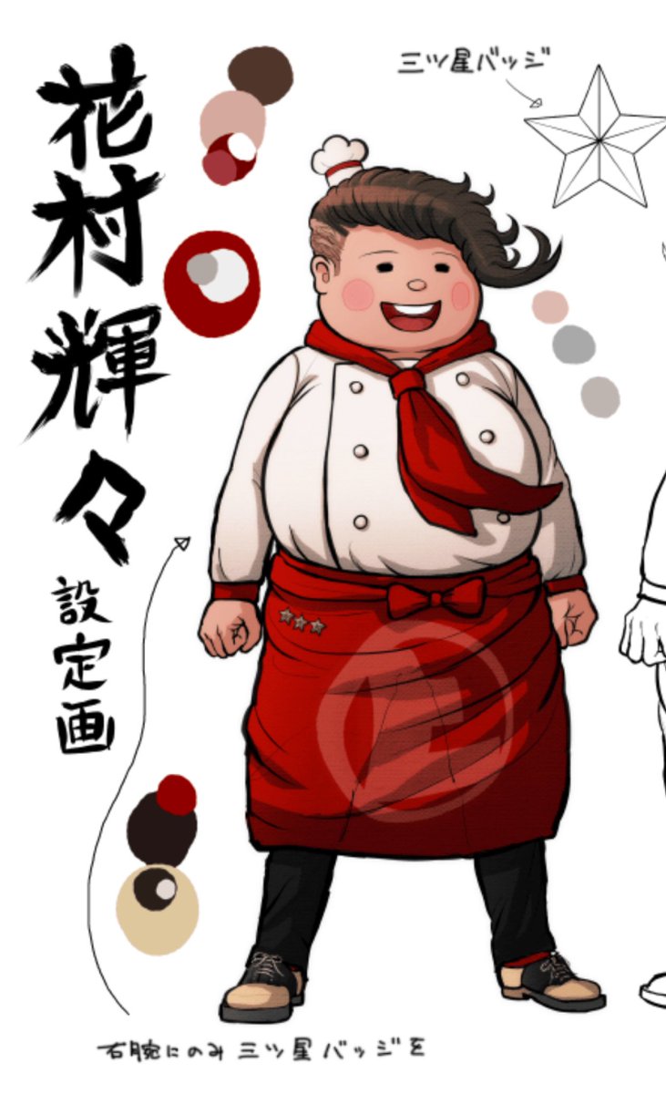 c1ue_s's tweet photo. This is how Teruteru would cook in his beta design #danganronpa #teruteru #betadesign>>>#finaldesign Anyways they did him dirty asf https://t.co/cF798Tk6fX