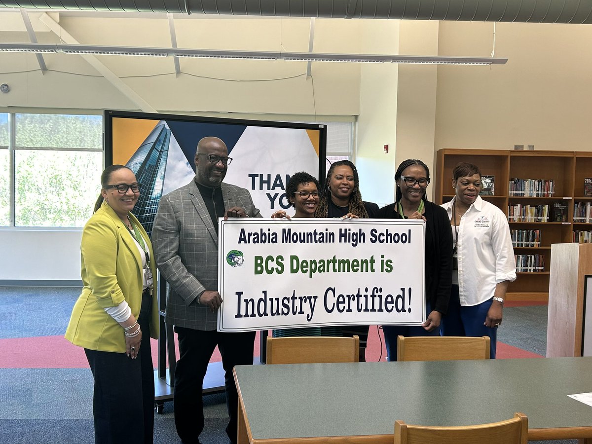 Congratulations to Arabia Mountain HS and Curriculum and Instruction’s CTAE department for just another amazing Industry Certification!! The staff, student presenters, and partners were amazing <a href="/DCSDCTAE/">DCSDCTAE</a> @DCSD