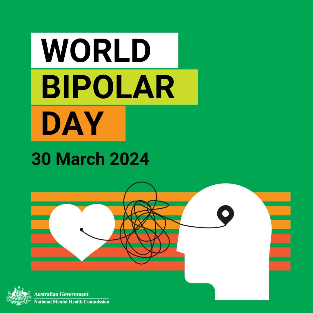 World Bipolar Day aims to bring global awareness to bipolar disorders & to eliminate social stigma & discrimination. Let’s educate & improve sensitivity towards the illness, including access to the latest research & effective treatments👉worldbipolarday.org #WorldBipolarDay