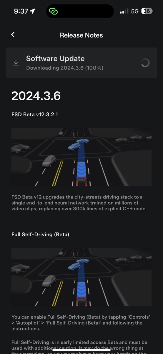 MathieuPollock's tweet image. It’s happening FSD beta 12.3.1 in Canada