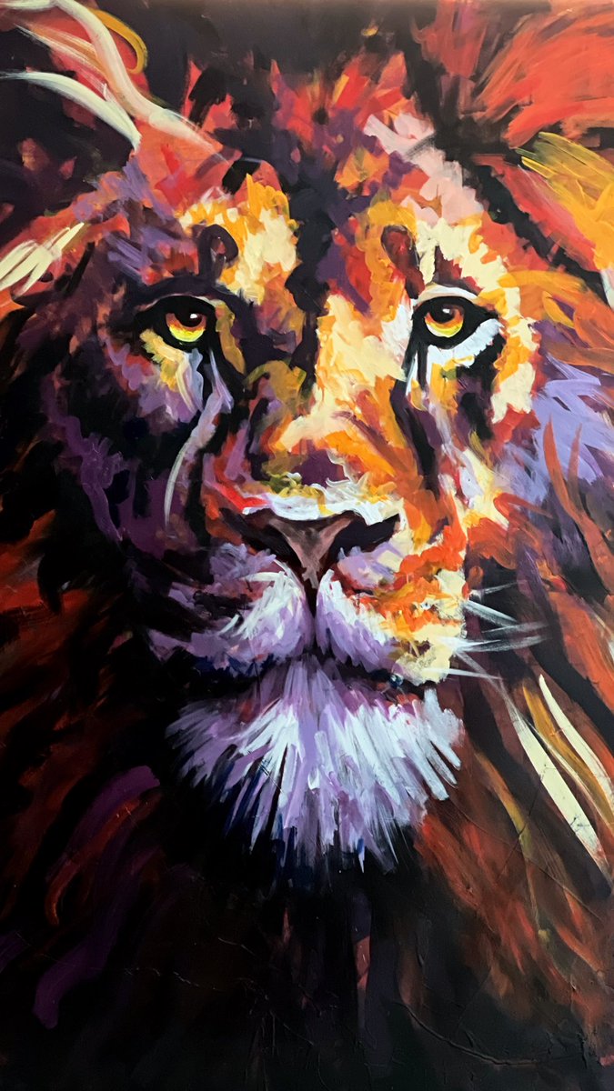#Lion of #Judah.
#TropicalRealism #CalvertJonesArt