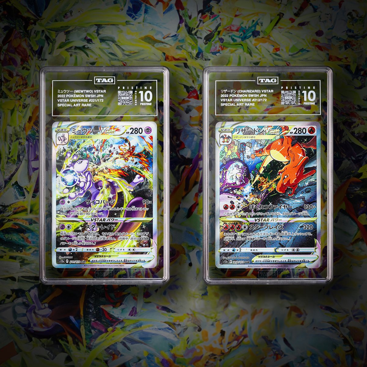 MEWTWO vs CHARIZARD! Which #Pokemon do you think would win this battle? 
To enter to win, Repost and Comment “Charizard” or “Mewtwo” — results will be tallied and the Pristine Pokémon card that emerges victorious will go to 2 randomly selected commenters!

TAG is also proud to