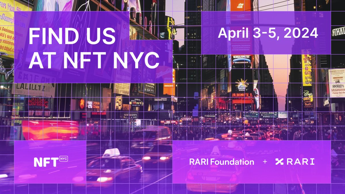 If you are in NY next week, you know where to find us…

@RariChain