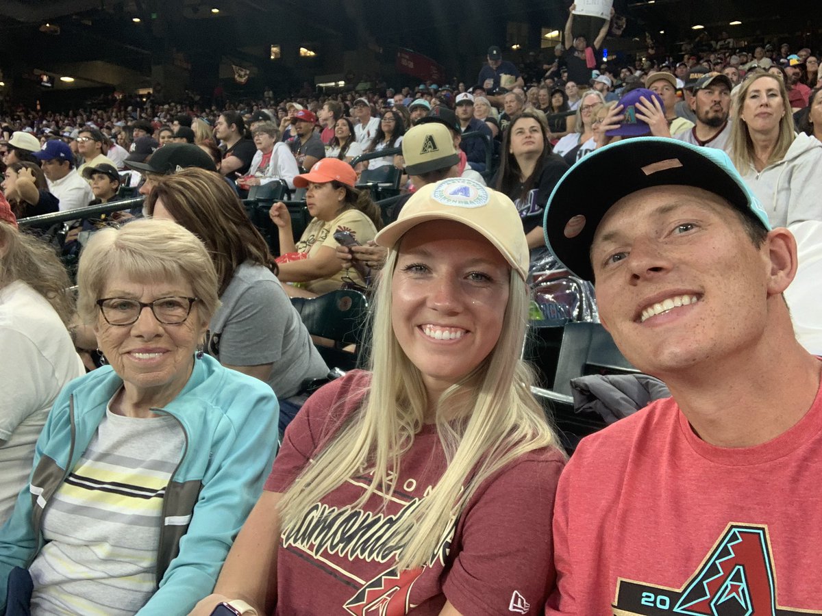 NeurothT's tweet photo. Grandma’s first d backs game #DBACKS #WHATAFAN https://t.co/LPEdBMbm5y