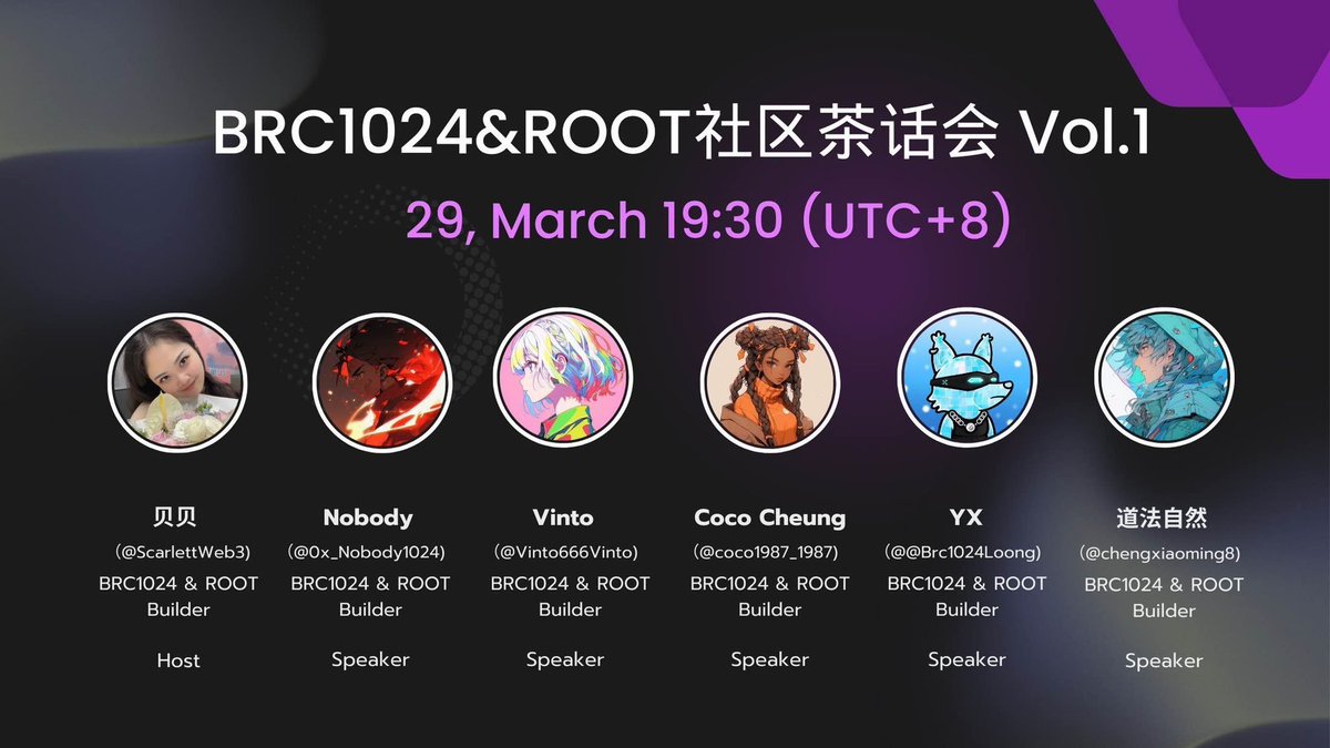 oacyqu's tweet photo. 🔥🔥🔥📷重磅来袭:由@midjourney 为 #brc1024 提供专属AI,Rootverse Loong 所有图像将于今晚space前后全部上线,包括ME展示紫荆真龙以及DC可选8张精美头像,大家速速围观,你喜欢的头像和你想知道的都在今晚。
@ordinals_root @0x_Nobody1024 @Brc1024Loong https://t.co/uZ8rO3tfdV
