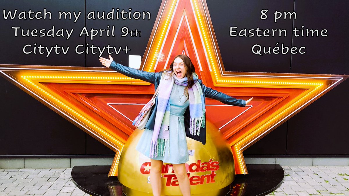 Watch my audition at @CanGotTalent Tuesday April 9th 8pm eastern time.  

Regardez mon audition a Canada's Got Talent mardi le 9 avril 2024 20h à Citytv 

#TheMillionDollarSeason  #MillionDollarSeason #CGT  #canadasgottalent #gottalent #jademathieu