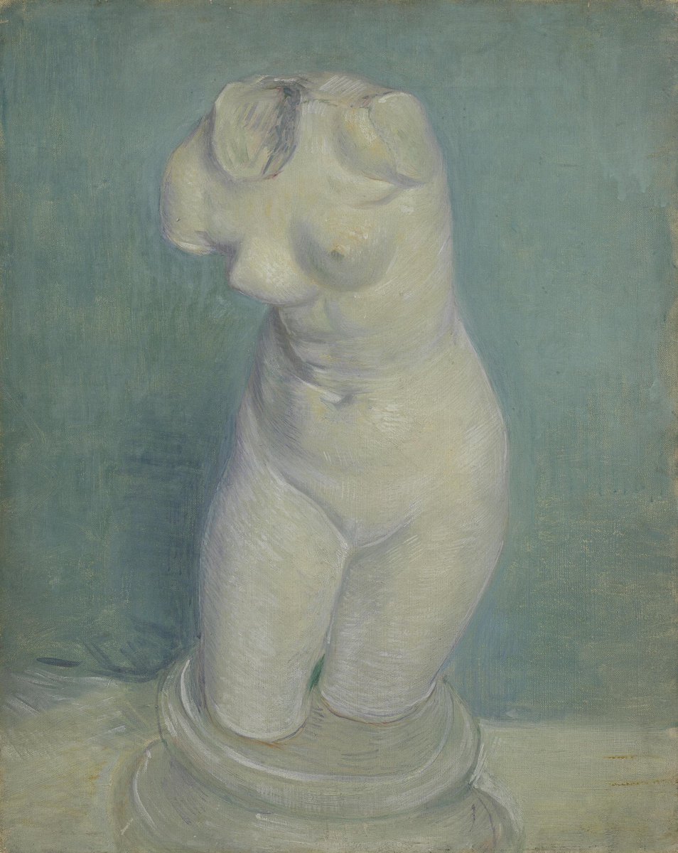 #VanGogh of the Day: Plaster Cast of a Woman’s Torso, February-March 1887. Oil on canvas, 41.0 x 32.7 cm. Van Gogh Museum, Amsterdam. @vangoghmuseum