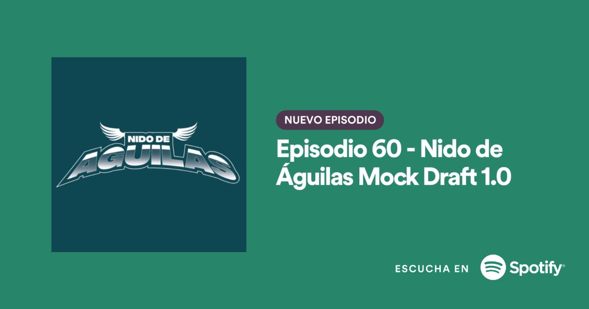 🆕 ¡Nuevo episodio y nuevo formato! 🆕

Estrenamos formato y les traemos un nuevo episodio con nuestro primer mock draft de la temporada.

Síguenos en YouTube: bit.ly/3vFaVIb

Escúchenos en:

Spotify ➡️ sptfy.com/Qlho

#FlyEaglesFly #Podcast #NFL #NFLDraft