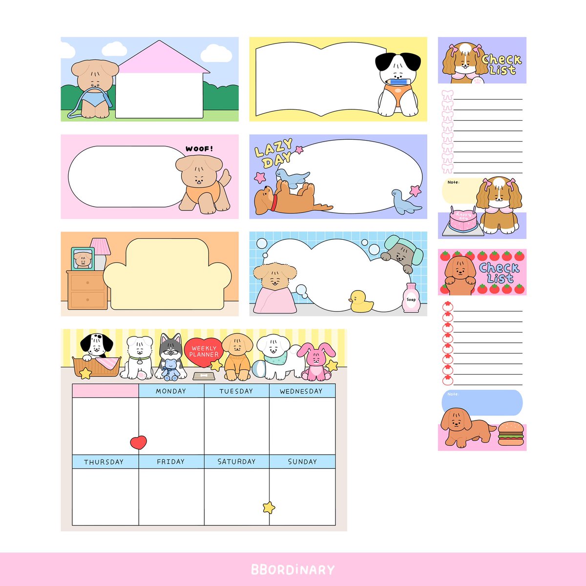 Woof woof ! 🐶⭐️
Digital sticker &amp; memo pad 

สติกเกอร์สำหรับ goodnotes (และไฟล์ PNG)
ตัวช่วยน่ารัก ๆ บนกระดาษของทุกคนมาแล้วค่า 💗
🐶 กำลังรอให้ทุกคนรับไปอยู่นะคะ 

Personal use **
สินค้าพร้อมส่งทาง Line my shop
ราคา 79 บาท