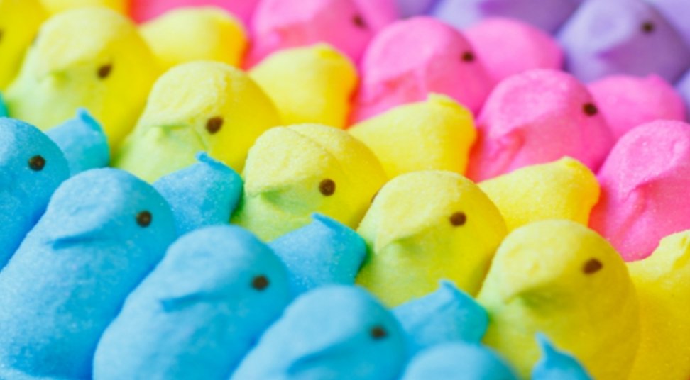 Fun Fact Friday: It takes 6 minutes to make a Peep! #RocketFizz #easter #easterbasket #easterbunny #candy #peeps