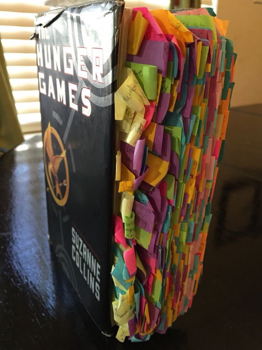 honeymunes's tweet image. Chad Michaels’ copy of the hunger games