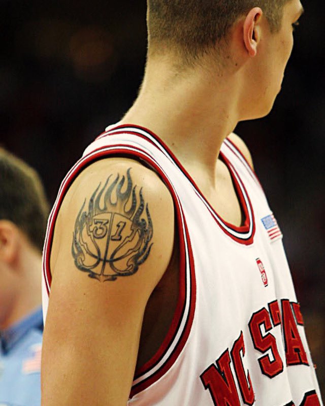 Dennis Horner’s Flaming Basketball Tattoo burns a little brighter somewhere tonight.