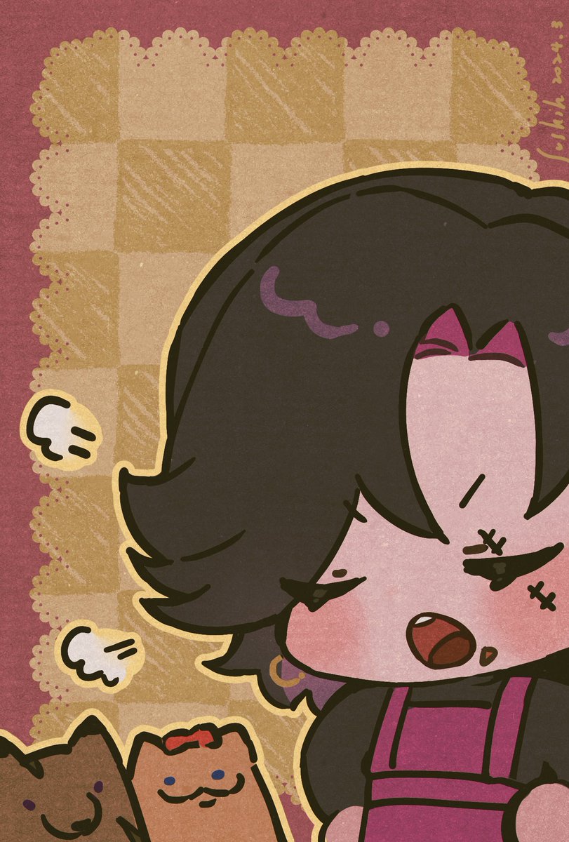 😠🥺🥺 → 😤😊😊
#zalillust