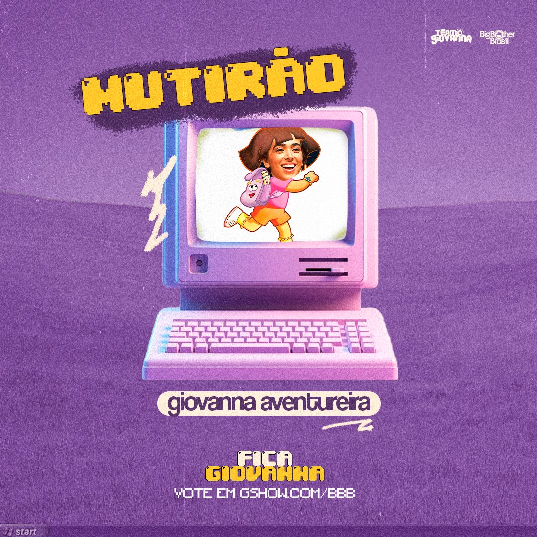 🎒 MUTIRÃO GIOVANNA AVENTUREIRA INICIADO! 🎒

🚨A CADA 10 VOTOS, COMENTE UM EMOJI AQUI. 

🎯 Meta: 1K de comentários. 
⏰ Encerra as 00h. 
🚨O voto é para ELIMINAR, então votem na FERNANDA! 

📲 Link: gshow.globo.com/realities/bbb/

#ForaFernanda #FicaGiovanna #BBB24