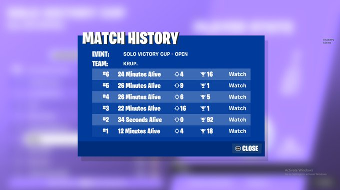6th solo cc opens (choked last game for 1st)
