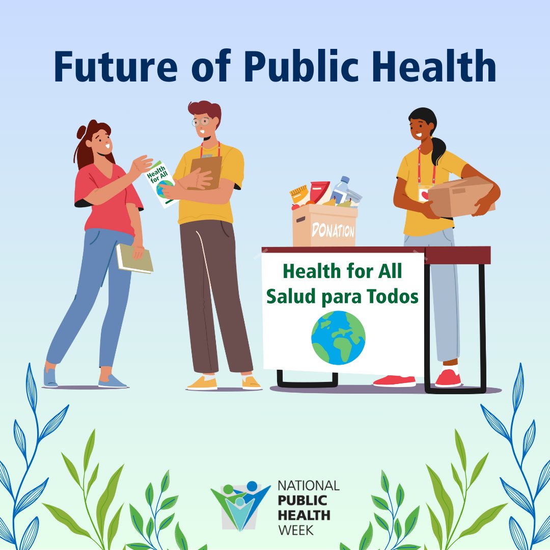 🌟 The future of public health is collaborative and equitable. Let’s work together to dismantle racism, advocate for community well-being, and ensure every person has access to the support they need for a healthier future. #NPHW #FutureHealth
