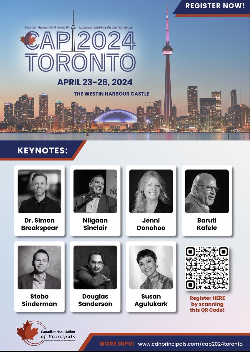 Check out this lineup of incredible presenters @CdnPrincipals. There is still time to register!