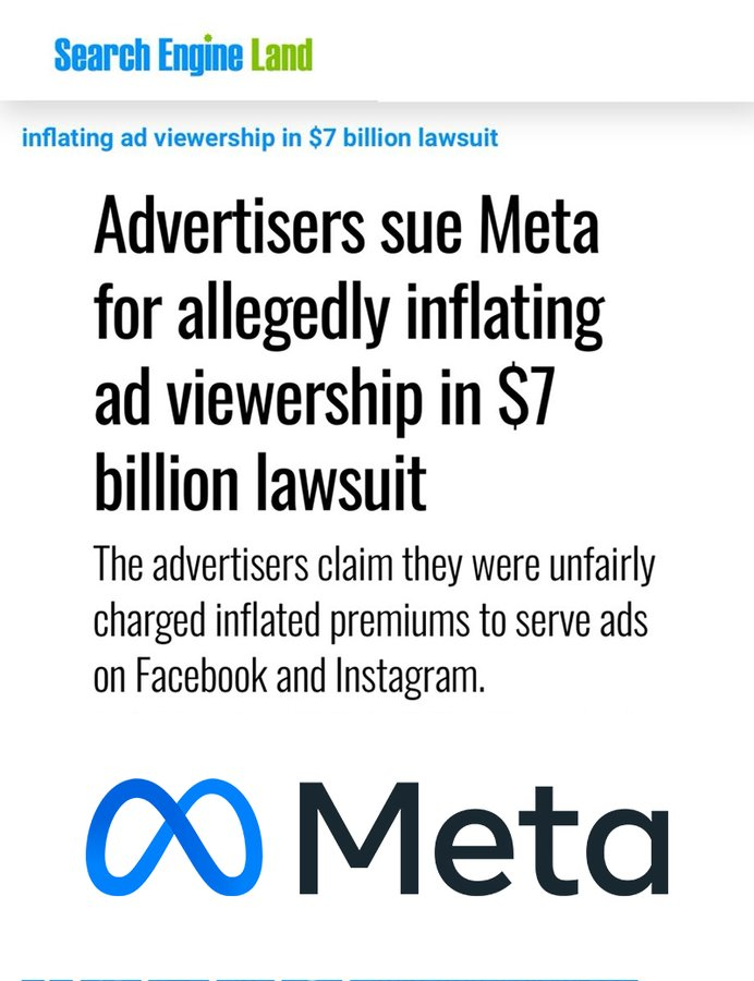 The $7 billion lawsuit against Meta highlights the growing concerns around the accuracy and transparency of digital advertising metrics. #AdvertisingFraud #DigitalTransparency