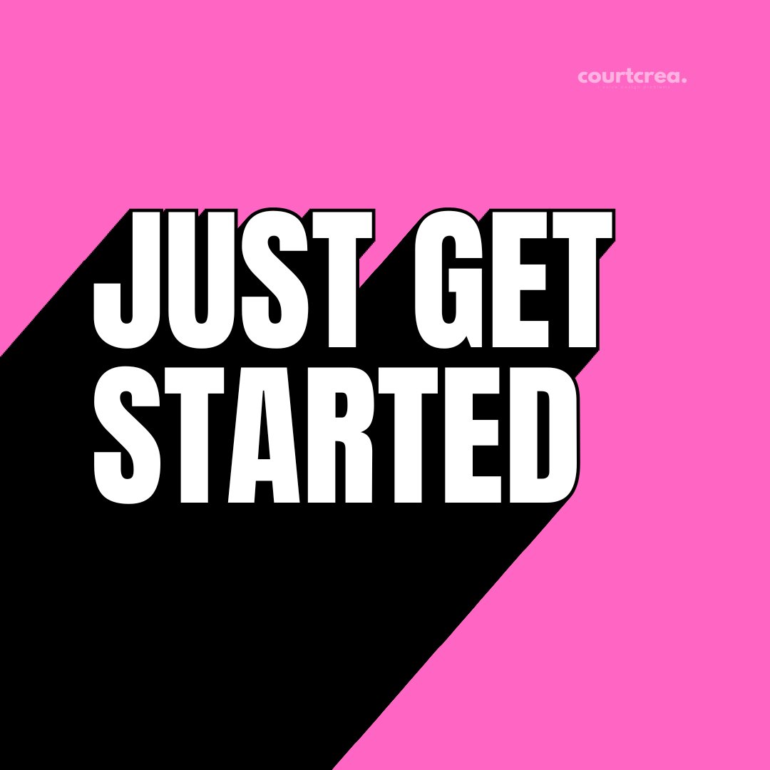 courtcrea's tweet image. &quot;The secret of getting ahead is getting started.&quot; 💡 So, let&apos;s dive headfirst into our designs and see where our creativity takes us! #GetStarted #DesignAdventure