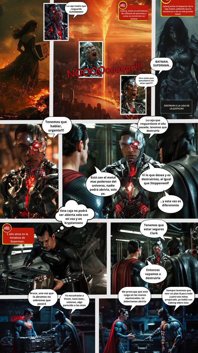 ElcuartoEs's tweet image. Las primeras 4 paginas de "mi comic" esto es lo ultimo que verán, tal vez suba una que otra viñeta futura, pero hasta ahí. Esto es un adelanto y lo siguiente que verán será la historia completa, primero estará en mi canal de youtube #snyderverse #EscarlataComic