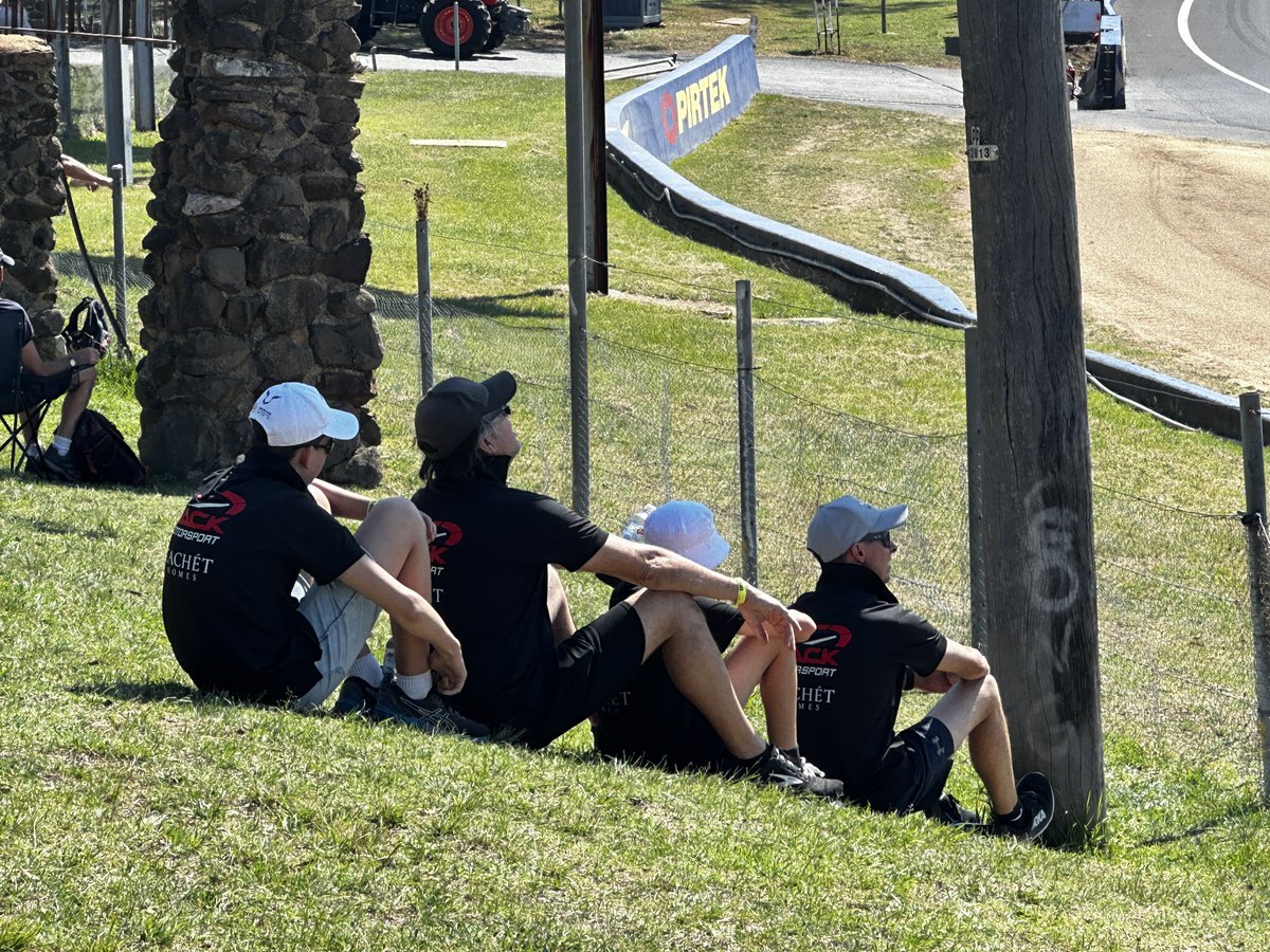 The new Aussie Bobsled team in training at the Bathurst 12 Hour! #B12hr #ChasingShade #MountPanorama #Bathurst