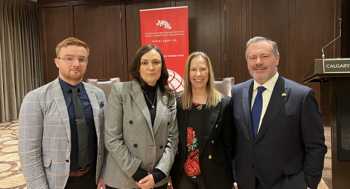 The UCC-APC President, <a href="/BoychukOrysia/">Orysia Boychuk</a>, joined the Ambassador of Ukraine to Canada, <a href="/kovaliv_y/">Yulia Kovaliv</a>, &amp; Calgary business leaders for a crucial talk on the Ukraine war, security needs, Canada’s aid, and Ukraine-Alberta energy collaboration. Many thanks to <a href="/CAGlobalAffairs/">Canadian Global Affairs Institute</a> for hosting.