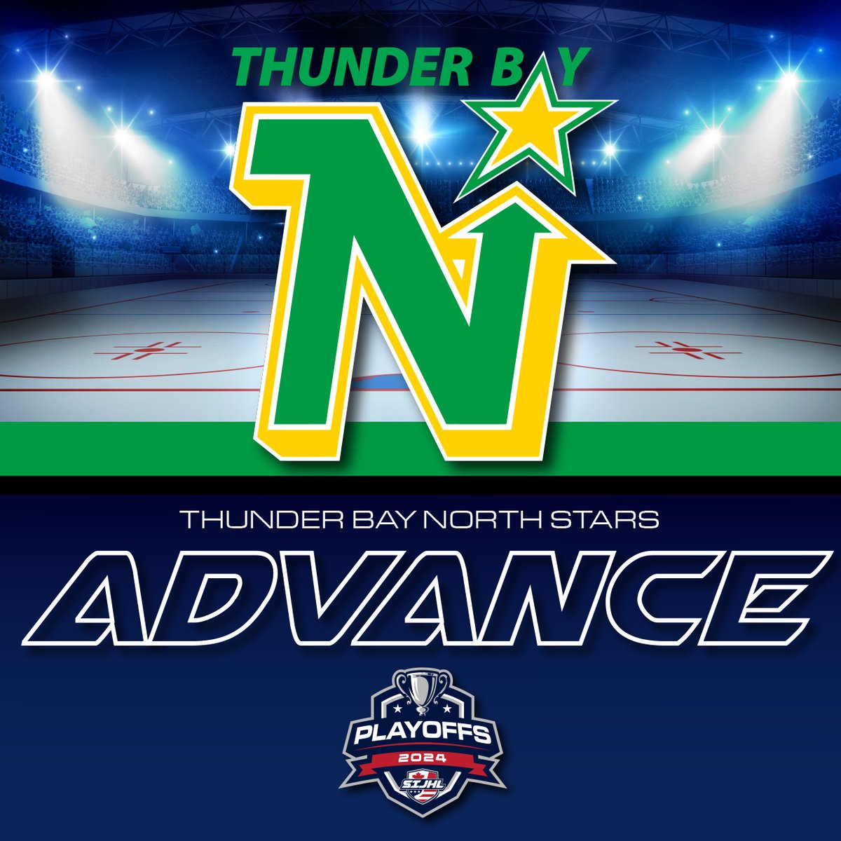 Welcome back to the Bill Salonen Cup semi-finals! @TBNorthStars complete the 4-game sweep in Wisconsin.