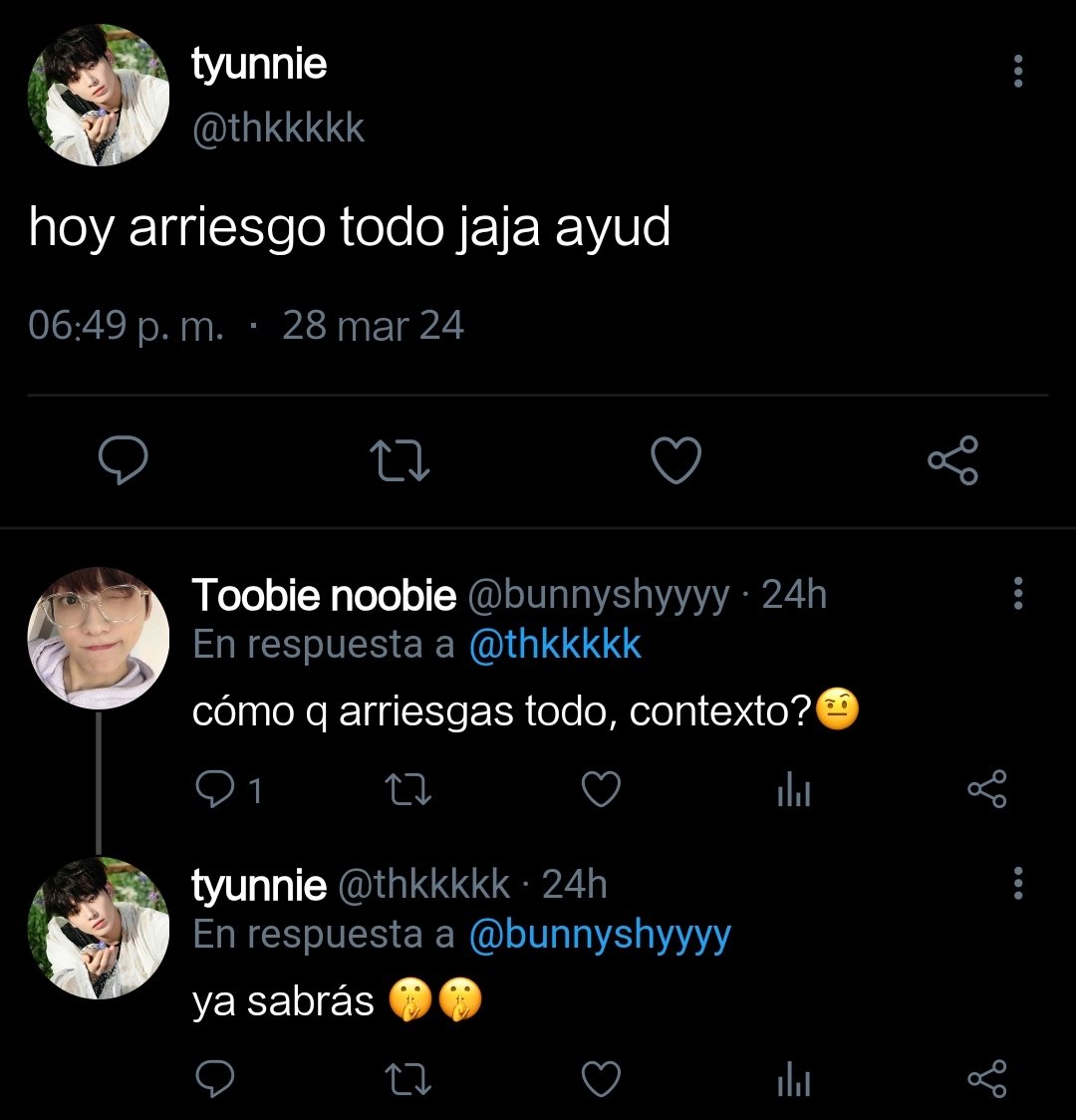binnsulvsbn's tweet image. Indirecta | #Taebin | A few tweets au! | 🐰🥜