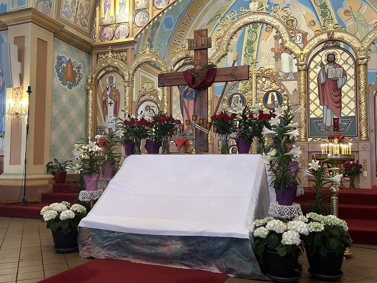 Spending time together with family, praying at church. This is such an important day to be reverent. He died for us !