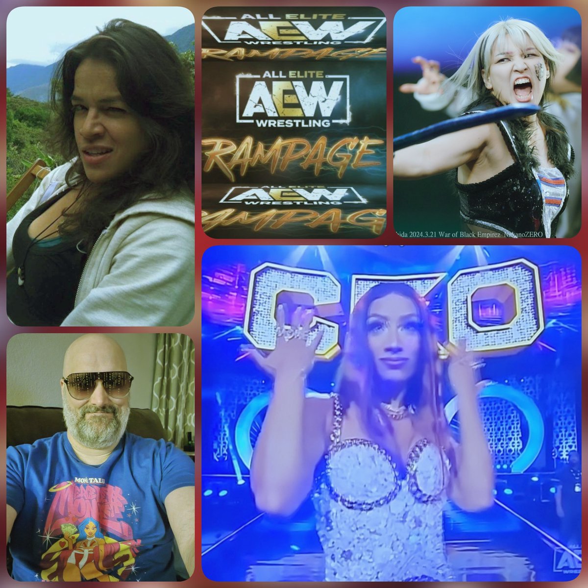 #AEWRampage was marvelous absolutely loving it #LetsGo #AllElite #AEW #WrestlingFamily #Happy #Selfie #WrestlingFan #WrestlingNation #CEO #MercedesVernado #MercedesMoné #MonéKrew #MercedesKrew #HikaruShida #MichelleRodrguez #mrodarmy #mrodfamily #Wrestling4Life #Loyal 😊😍🧡🖤