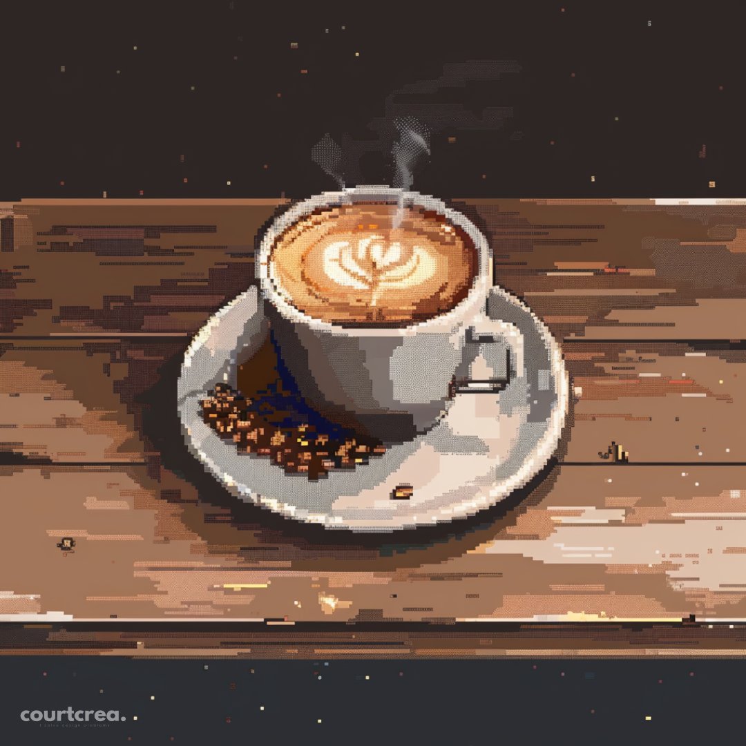 courtcrea's tweet image. Designers: Turning coffee into pixels since forever. ☕️💻 It's like alchemy, but with caffeine instead of potions. #CoffeeAndDesign #PixelMagic