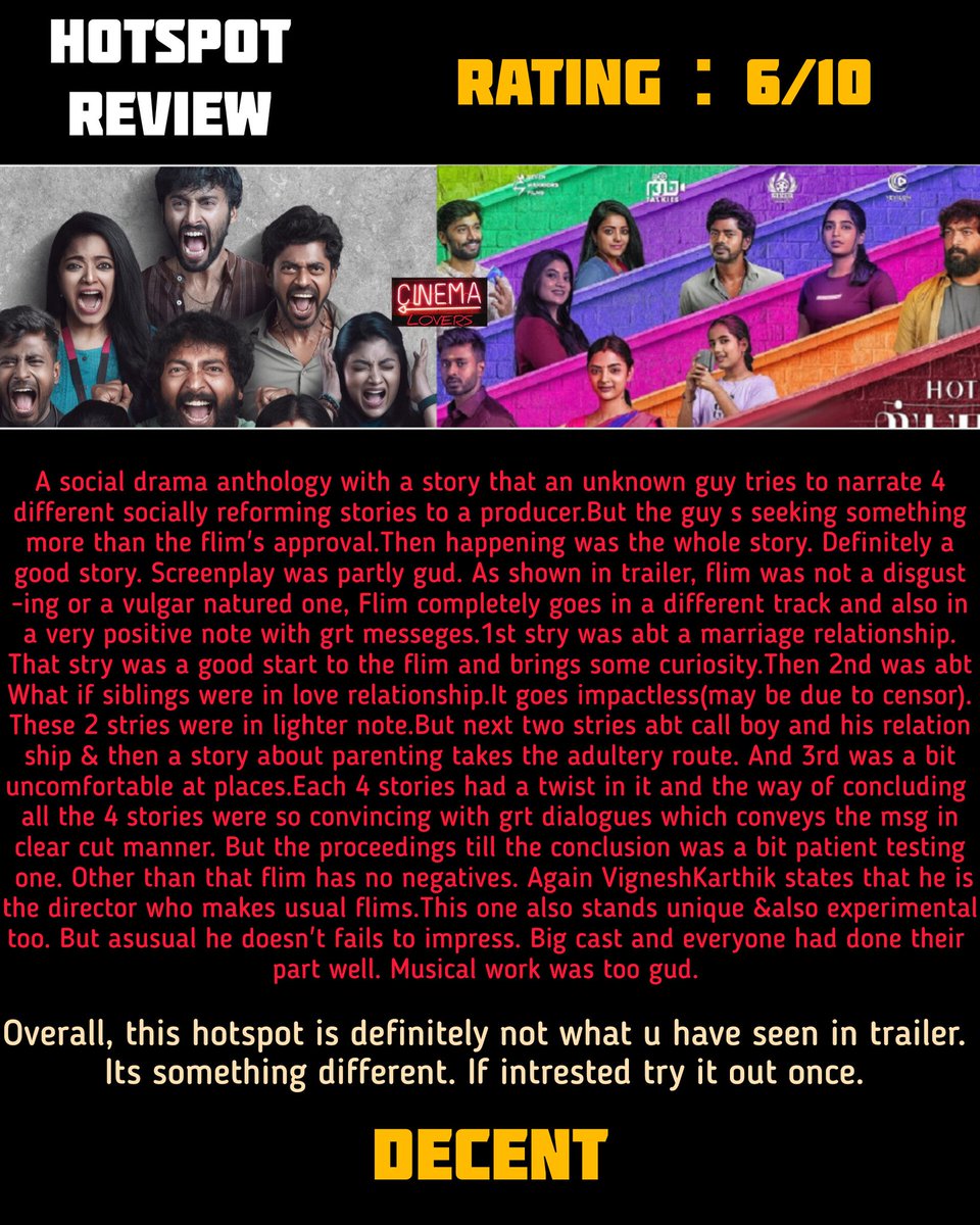 #HotSpot
#HotspotReview
#VigneshKarthick