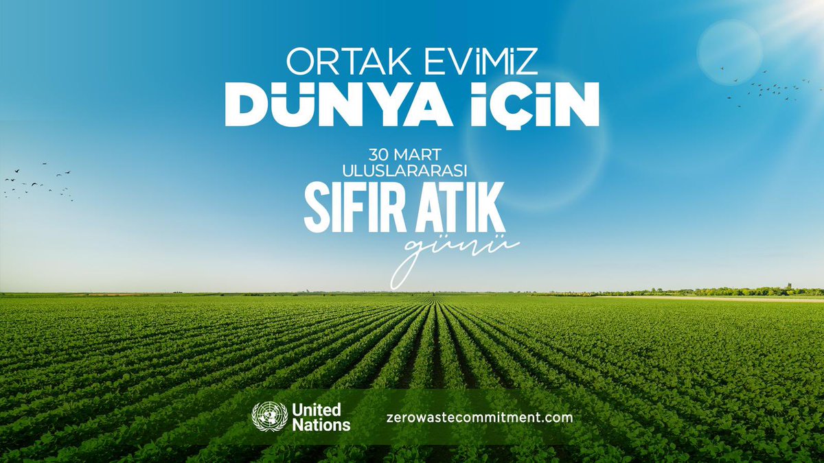 Sn. @EmineErdogan Hanımefendi’nin öncülüğünde BM Genel Kurulu’nda kabul edilen “30 Mart Uluslarası Sıfır Atık Günü” ile dünya genelinde birçok ülkeyi sorumlu davranmaya teşvik ediyoruz. Temizlemekten ziyade kirletmemeyi esas alan, atık üretmeyen bir yaşam modelini tüm dünyada…