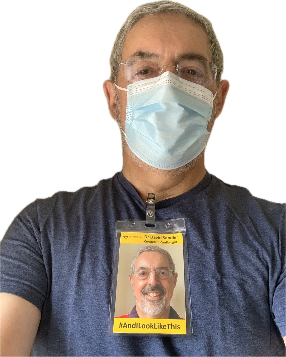 <a href="/drraja_/">Raja Adnan Ahmed</a> The #hellomynameis initiative was adopted here at Chesterfield <a href="/royalhospital/">Chesterfield Royal Hospital NHS FT</a> &amp; all our badges look like this. During Covid, when we were all masked, we added our #andilooklikethis photobadge initiative, which was also well received.