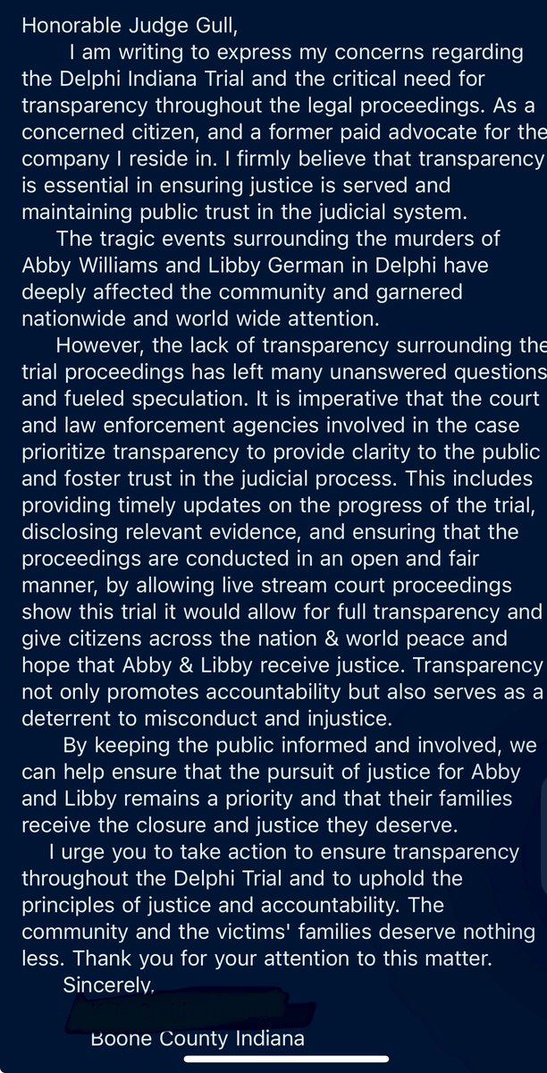 ElleryReznor's tweet image. That moment @truecrimegisela reads your letter to Judge Gull in a members only live stream. 
That made me one proud Grizzly! 
#GrizzlyTrueCrime #DelphiTrial #JusticeForLibbyandAbby #FrancisSeagull