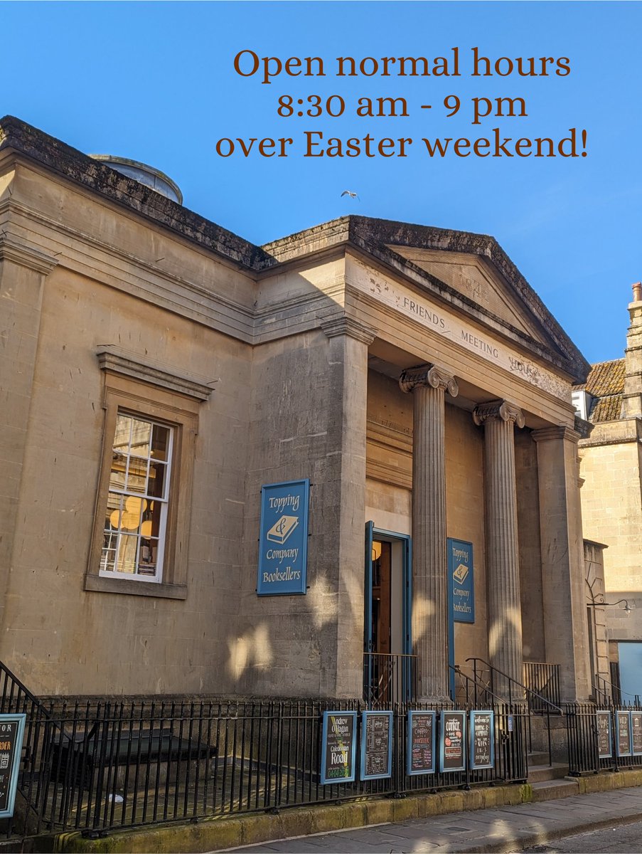 We're open normal hours this Easter weekend! Happy Easter from all of us - we hope you come join us to peruse the books, pot of coffee in hand. #happyeaster #bathuk