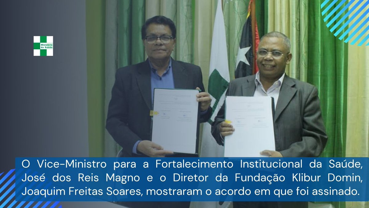 O Ministério da Saúde e sua parceira Fundação Klibur Domin realizaram uma cerimónia de assinatura de memorando de entendimento para apoiar a implementação de programas de prevenção de doenças crónicas, especialmente a TB. Díli, 27 de Março de 2024.